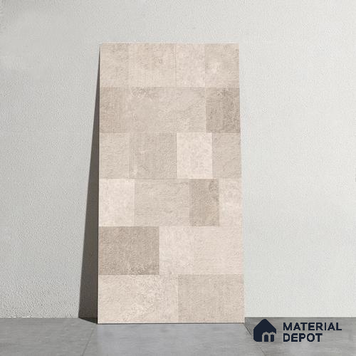 Punch Wall Tile TL 09942 4 ft x 2 ft Beige Vitrified Matte Finish Tile - 9 mm | Ideal for Living Room, Bedroom, Bathroom, Kitchen