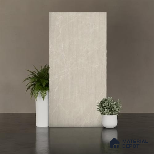 Stone Look Wall Tile TL 08108 B Moonstone Bianco Decor 4 ft x 2 ft Vitrified Matte Finish - 9 mm | Random 4