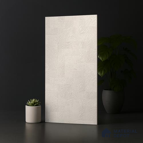 Patterned Wall Tile TL 09923 4 ft x 2 ft Cream Vitrified Matte Finish Tile - 9 mm | Ideal for Living Room,Bedroom,Bathroom,Kitchen