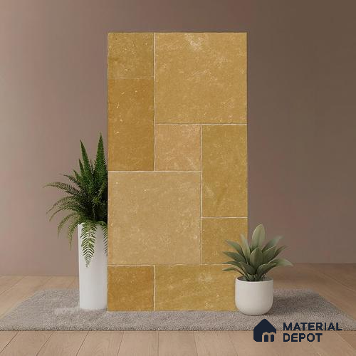 Stone Wall & Floor Tile TL 09990 C 4 ft x 2 ft Brown Vitrified Matte Finish Tile - 9 mm | Ideal for Living Room, Bedroom, Bathroom, Kitchen