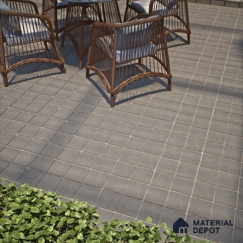 Cement Look  Tile TL 07549 B Osco Gris 7.87 inch x 7.87 inch Vitrified Matte Finish - 18 mm  | 9 Random Design | 2 mm Spacer is Mandatory