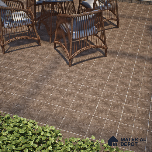 Stone Look  Tile TL 07549 C Osco Natural 7.87 inch x 7.87 inch Vitrified Matte Finish - 18 mm  | 9 Random Design | 2 mm Spacer is Mandatory