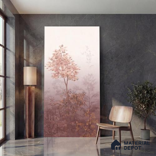 Floral Wall Tile TL 10051 B Fairy Art Decor B 8 ft x 4 ft Vitrified Matte Finish - 9 mm | Random 3 | Adhesive and Spacers Must be Used During Installation