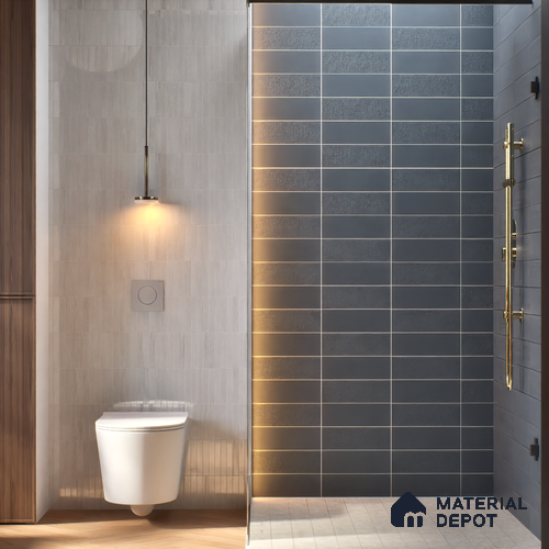Subway Tile TL 07668 K Retro Slate Blue 8.8 Inch x 2.9 Inch Full Body Vitrified Matte Finish - 9 mm | 2 mm Spacer is Mandatory