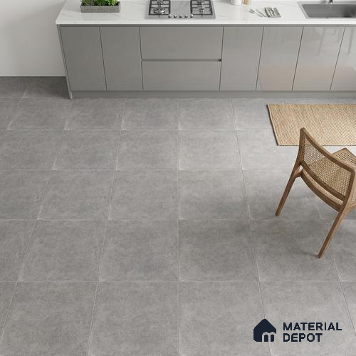 TL 00863 Rock Grey 2 ft x 2 ft Matte Finish Tile - 9 mm | Suitable for Living Room, Bedroom, Bathroom