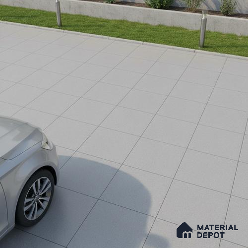 TL 00875 C Slate Grey 16 x 16 inch Matte Finish Heavy Duty Vitrified Parking Floor Tile - 12 mm | Pattern Alignment May Vary | 2-3 mm Spacer is Mandatory