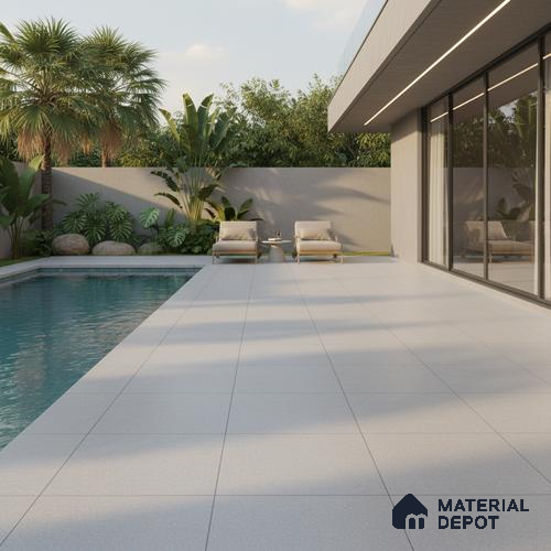 TL 00875 C Slate Grey 16 x 16 inch Matte Finish Heavy Duty Vitrified Parking Floor Tile - 12 mm | Pattern Alignment May Vary | 2-3 mm Spacer is Mandatory