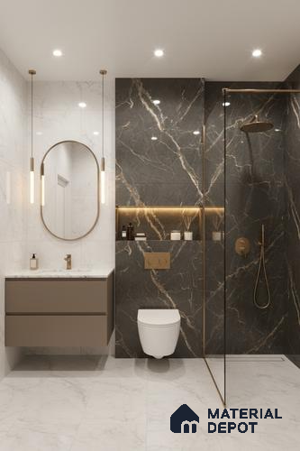 TL 00965 Titanium Blue 1200 x 600 mm High Gloss Finish Tile - 9 mm