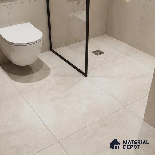 Parking Floor Tile TL 01482 Petrus Pearl 16 x 16 inch Vitrified Anti Skid Matte Finish Heavy Duty Tile - 12 mm | 4 Random Design | Suitable For Outdoor, High Traffic Areas, Terrace | Pattern Alignment May Vary | 2-3 mm Spacer is Mandatory