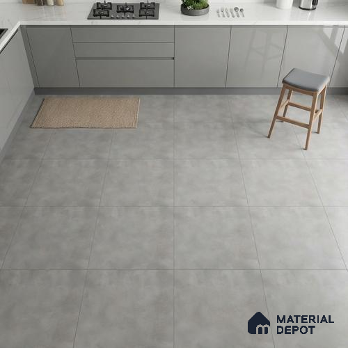 TL 01494 Gris 2 ft x 2 ft Matte Finish Wall and Floor Porcelain Tile - 9 mm