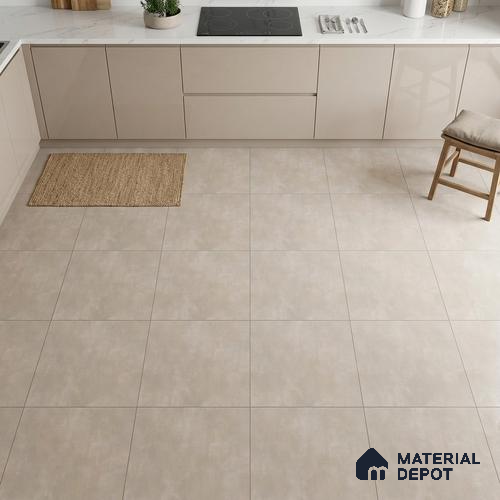TL 01497 Beige & Grey 2 ft x 2 ft Matte Finish Wall and Floor Porcelain Tile - 9 mm