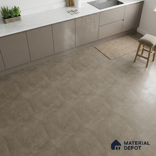 TL 01499 A Brown 2 ft x 2 ft Matte Finish Wall and Floor Porcelain Tile - 9 mm