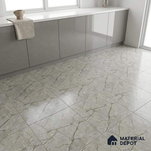 TL 01503 Beige 2 ft x 2 ft Matte Finish Wall and Floor Porcelain Moroccan Tile - 9 mm