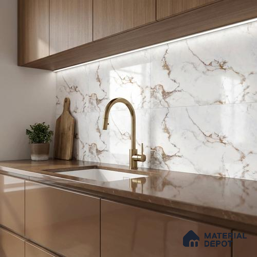 TL 01532 C Satvario Gold 600 x 300 mm Ceramic Wall Tile - 8 mm