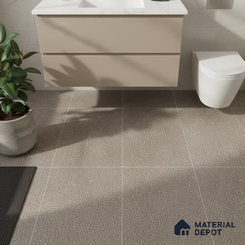 Parking Tile Chocolate Brown 12 x 12 inch Anti Skid Matte Finish Vitrified Floor Tile - 8 mm | TL 01826 B | Suitable for Parking, Terrace & Outdoor Areas