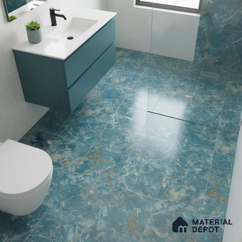 TL 01901 D Navy Blue 300 x 300 mm Matte Finish Ceramic Anti Skid Floor Tile - 6 mm