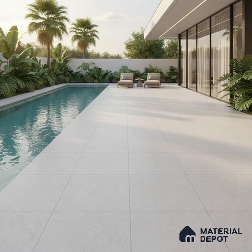 Parking Floor Tile TL 02330 A Light 16 x 16 inch Vitrified Anti Skid Matte Finish Heavy Duty Tile - 12 mm | Suitable For Outdoor, Heavy Traffic Areas | Pattern Alignment May Vary | 2-3 mm Spacer is Mandatory