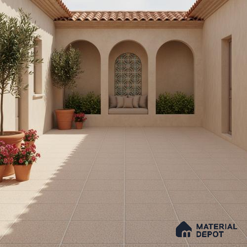 Parking Floor Tile TL 02332 B Dark 16 x 16 inch Vitrified Anti Skid Matte Finish Heavy Duty Tile - 12 mm | Suitable For Outdoor, Heavy Traffic Areas | Pattern Alignment May Vary | 2-3 mm Spacer is Mandatory
