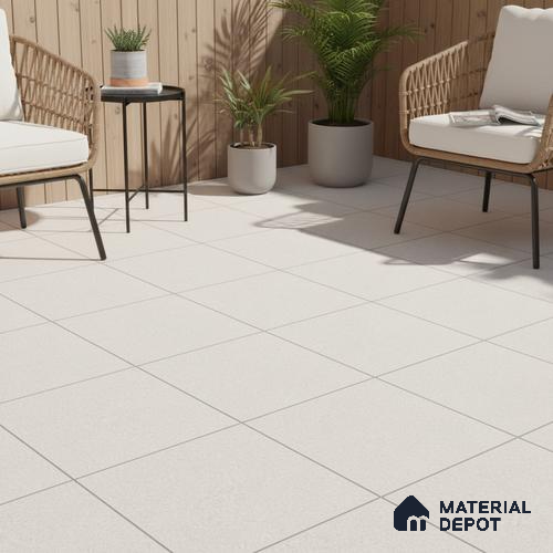 Parking Floor Tile TL 02332 A Light 16 x 16 inch Vitrified Anti Skid Matte Finish Heavy Duty Tile - 12 mm | Suitable For Outdoor, Heavy Traffic Areas | Pattern Alignment May Vary | 2-3 mm Spacer is Mandatory