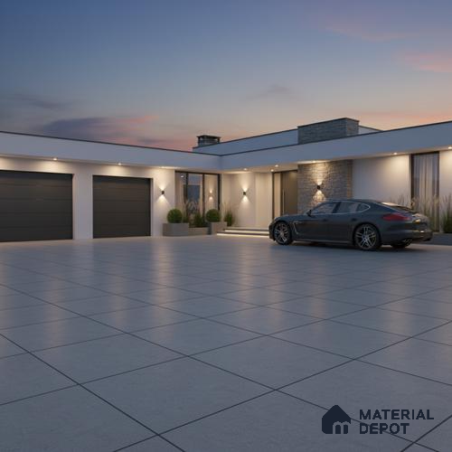 Parking Floor Tile TL 02362 16 x 16 inch Vitrified Anti Skid Matte Finish Heavy Duty Tile - 12 mm | Suitable For Outdoor, Heavy Traffic Areas | Pattern Alignment May Vary | 2-3 mm Spacer is Mandatory