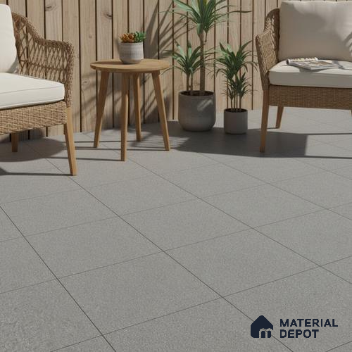 Parking Floor Tile TL 02362 16 x 16 inch Vitrified Anti Skid Matte Finish Heavy Duty Tile - 12 mm | Suitable For Outdoor, Heavy Traffic Areas | Pattern Alignment May Vary | 2-3 mm Spacer is Mandatory