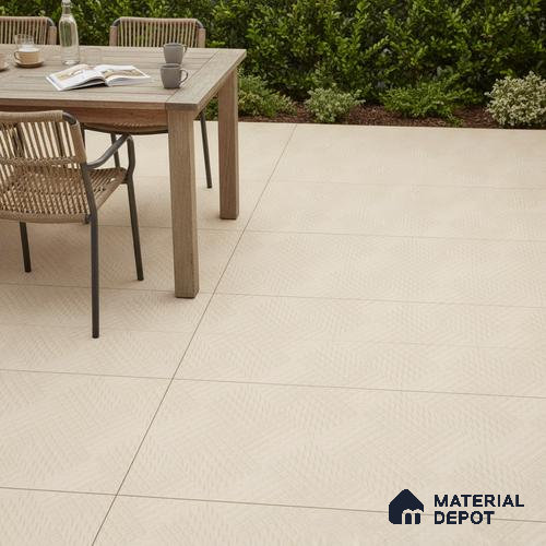 Parking Floor Tile TL 02364 16 x 16 inch Vitrified Anti Skid Matte Finish Heavy Duty Tile - 12 mm | Suitable For Outdoor, Heavy Traffic Areas | Pattern Alignment May Vary | 2-3 mm Spacer is Mandatory