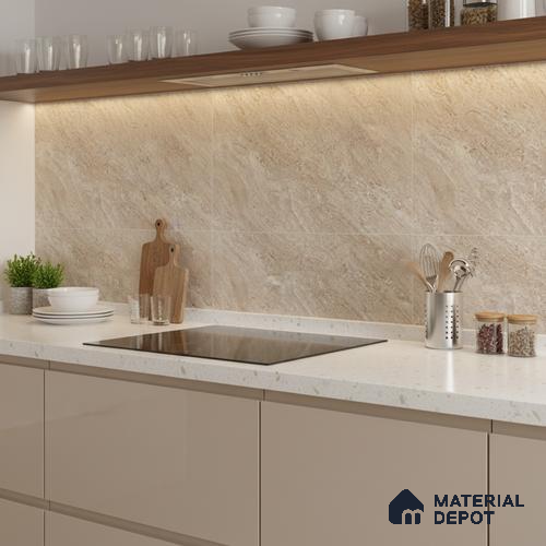 TL 02418 C Chocolate Brown Dark 2 ft x 1 ft Glossy Finish Ceramic Wall Tile - 6 mm