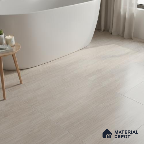 TL 02446 D Grayscale Grey Matching Floor 12 x 12 inch Matte Finish Ceramic Floor Tile - 6 mm