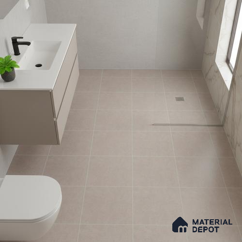TL 02450 D Caramel Beige Matching Floor 12 x 12 inch Matte Finish Ceramic Floor Tile - 6 mm