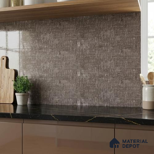 TL 02453 C Brown Dark 2 ft x 1 ft Glossy Finish Ceramic Wall Tile - 6 mm