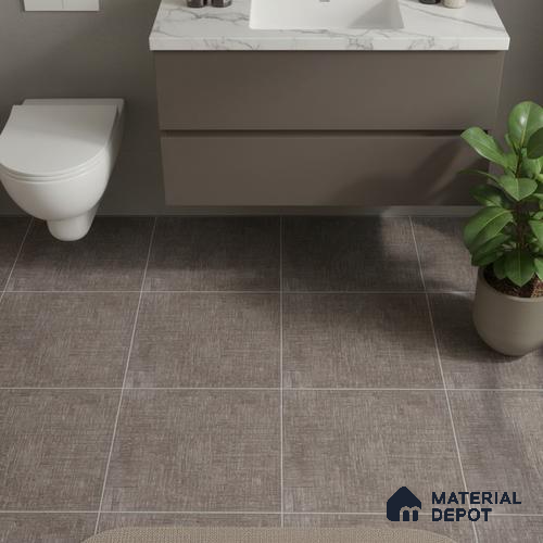 TL 02453 D Chestnut Brown Matching Floor 12 x 12 inch Matte Finish Ceramic Floor Tile - 6 mm