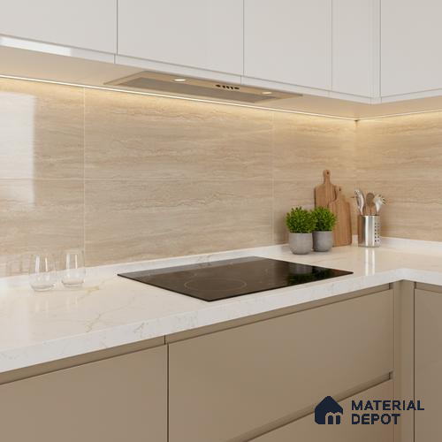 TL 02455 C Oragnic Brown Dark 2 ft x 1 ft Glossy Finish Ceramic Wall Tile - 6 mm