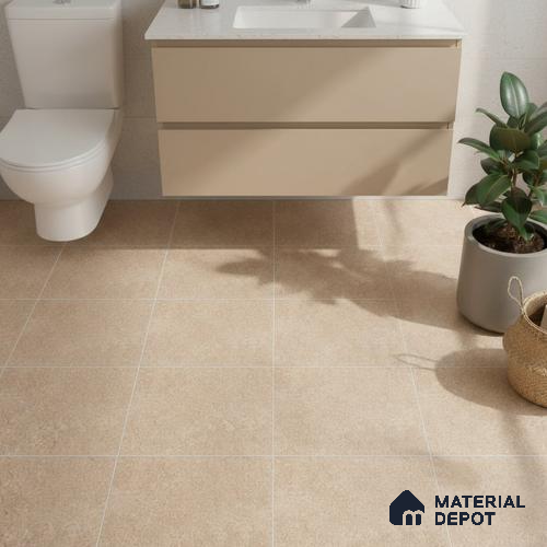 TL 02456 D Oragnic Matching Floor 12 x 12 inch Matte Finish Ceramic Floor Tile - 6 mm