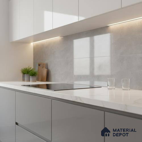 TL 02459 C Grey Dark 2 ft x 1 ft Glossy Finish Ceramic Wall Tile - 6 mm