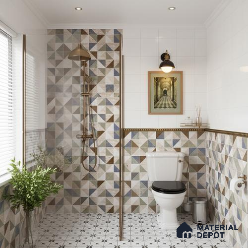 Highlighter Wall Tile TL 02465 C Cream Alabaster Highlighter 2 ft x 1 ft Glossy Finish Ceramic Tile - 6 mm | Please Expect a Slight Variation of Pattern