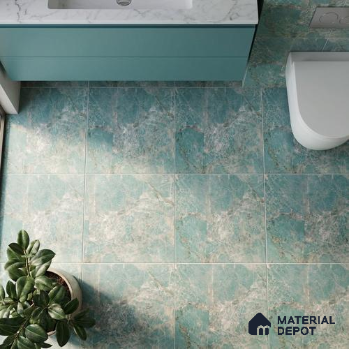 TL 02534 D Dark Blue Matching Floor 12 x 12 inch Matte Finish Anti Skid Ceramic Floor Tile - 6 mm