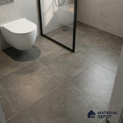 Parking Floor Tile TL 02776 Petrus Olive 16 x 16 inch Vitrified Anti Skid Matte Finish Heavy Duty Tile - 12 mm | 4 Random Design | Suitable For Outdoor, High Traffic Areas, Terrace | Pattern Alignment May Vary | 2-3 mm Spacer is Mandatory