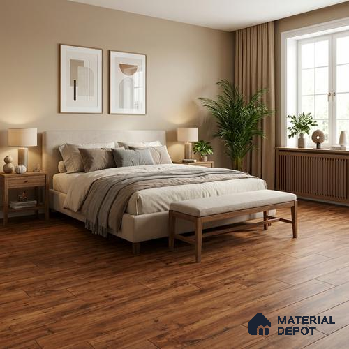 TL 02985 Brown 39 x 8 inch Matte Finish Porcelain Floor & Wall Plank Tile - 9.5 mm | 2-3 mm Spacer is Mandatory