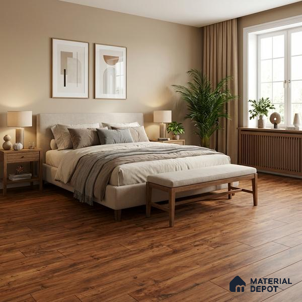 TL 02985 Brown 39 x 8 inch Matte Finish Porcelain Floor & Wall Plank Tile - 9.5 mm | 2-3 mm Spacer is Mandatory