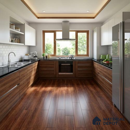 TL 03001 Darkwood Wenge 39 x 8 inch Matte Finish Porcelain Floor & Wall Plank Tile - 9.5 mm | 2-3 mm Spacer is Mandatory