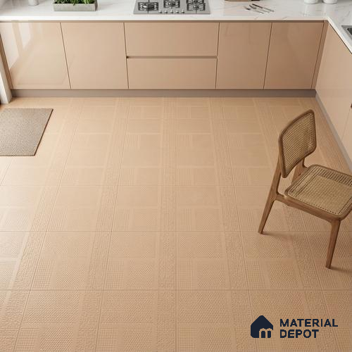 TL 04232 Sandal Punch Matte Finish 600x600 mm Full Body Vitrified Wall & Floor Tile - 9 mm (Random 4)
