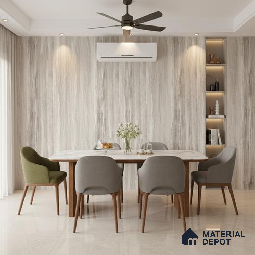 TL 04461 Tivoli Grey 1200 x 600 mm Digital Punch Matte Finish Vitrified Tile - 9 mm