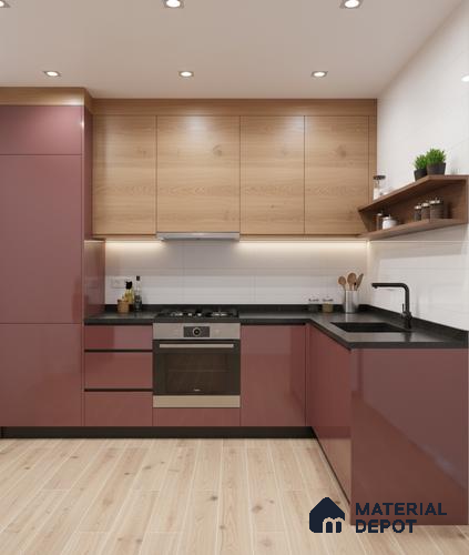 Plain Look Wall Tile TL 04693 B Plain Solara Moonstone White 2 ft x 1 ft Ceramic Glossy Finish - 9 mm | Suitable For Kitchen, Bathroom Walls and Backsplashes