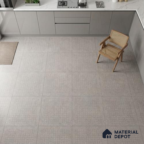 Stone Floor Tile TL 05126 Zephyr Steel Cascade 2 ft x 2 ft Vitrified  Matte Finish - 12 mm (Random 8) | Suitable for Terrace, Courtyard, Parking & Balcony