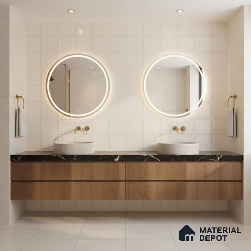 Faux Subway Wall Tile TL 05290 Splendore Mersalite Light 2 ft x 1 ft Ceramic Matte Finish - 9 mm | Suitable for Kitchen, Bathroom & Balcony Walls | Please Expect a Slight Variation of Pattern