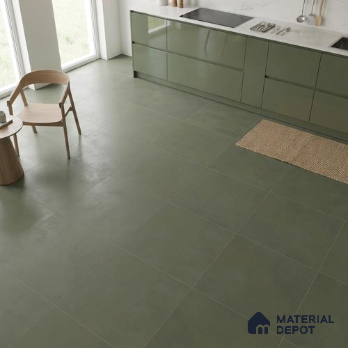 Plain Wall & Floor Tile TL 05350 E Neutra Cloud Bush 2 ft x 2 ft Vitrified Carving Matte Finish - 9 mm | Suitable for Bedroom, Balcony, Foyer, Dining