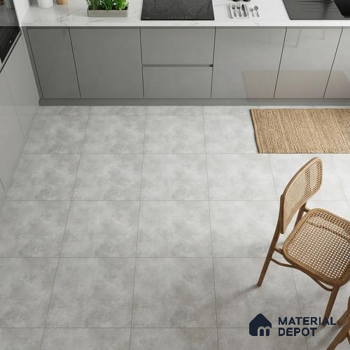 Cement Wall & Floor Tile TL 05351 B Neutra Impex Satvario 2 ft x 2 ft Vitrified Plain Matte Finish - 9 mm | Suitable for Bedroom, Balcony, Foyer, Dining
