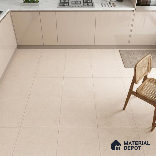 Marble Wall & Floor Tile Tile TL 05353 Neutra Morenova Cream 2 ft x 2 ft Vitrified Matte Finish - 9 mm | Suitable for Bedroom, Balcony, Foyer, Dining