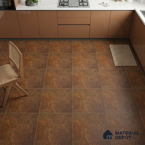 Punch Stone Floor Tile TL 05356 B Strada Rosalia Bruno 2 ft x 2 ft Vitrified Punch Matte Finish - 12 mm | Suitable for Parking, Balcony, Courtyard, Patio, Terrace