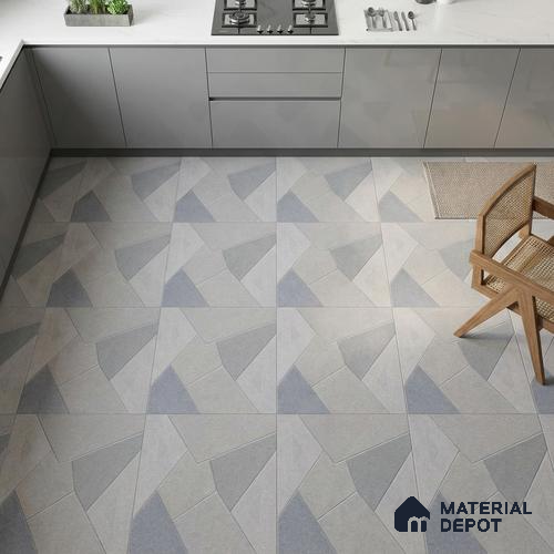 Stone Floor Tile TL 05359 Strada Bionite Grigio 2 ft x 2 ft Vitrified Punch Matte Finish - 12 mm | Suitable for Parking, Balcony, Courtyard, Patio, Terrace